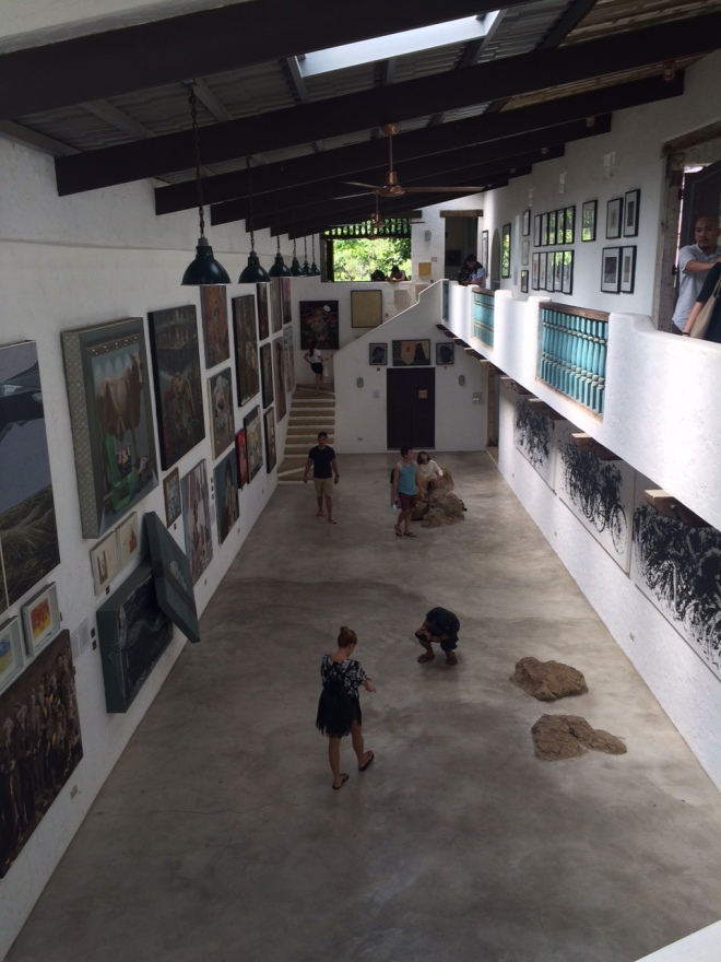 One of the galleries of Pinto Art Museum
